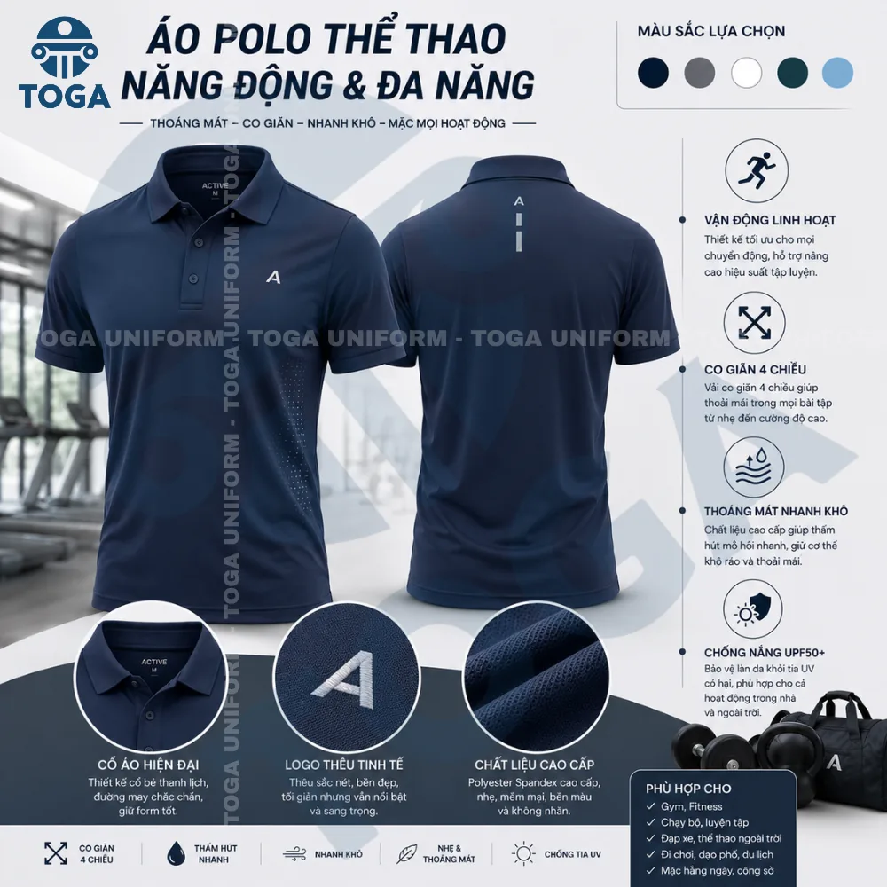 Áo thể thao nhóm đồng phục TOGA Uniform mẫu 3